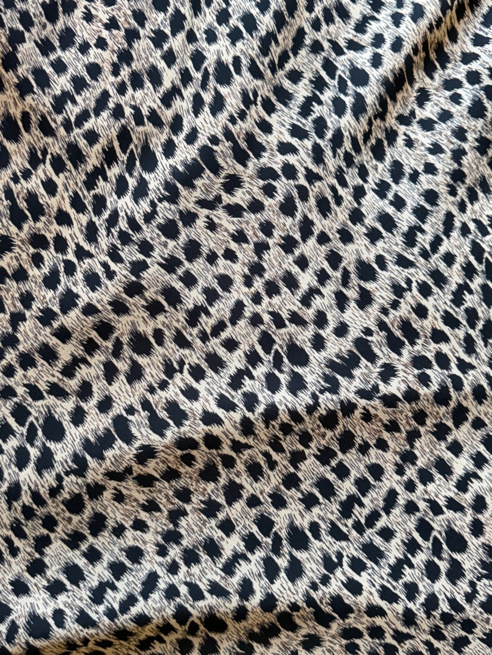 GALA Collection Silk Maxi Dress with Leopard Print - Picture 5 of 6